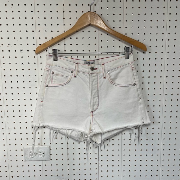 AGOLDE Jaden Cut Off Short in White Space - Picture 2 of 4